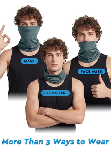 Men's Breathable Sun Protection Balaclava Gaiter Face Mask - Cooling Neck Cover