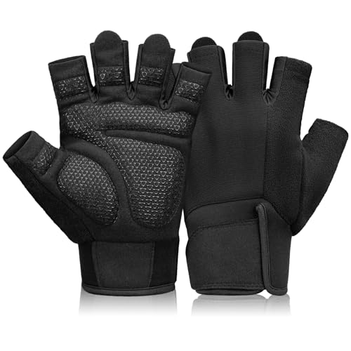Workout Gloves for Men and Women - Breathable Weightlifting Gloves with Wrist Support