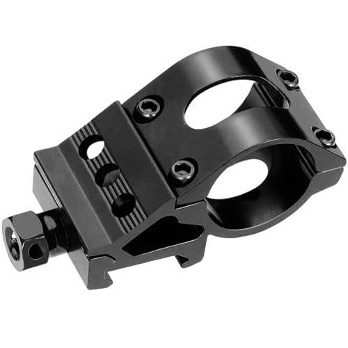 Offset Picatinny Flashlight Mount - 1 Inch Aluminum Alloy