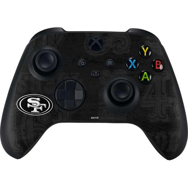 San Francisco 49ers Xbox Series X Skin - NFL Decal in Black & White