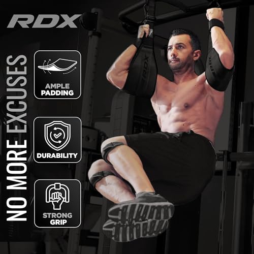 Ab Straps for Pull Up Bar - Maya Hide Leather - Black