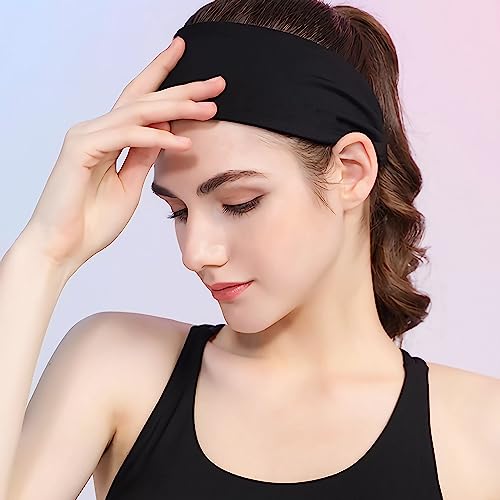 Elastic Sports Headband - Breathable Moisture-Wicking Fitness Hair Band