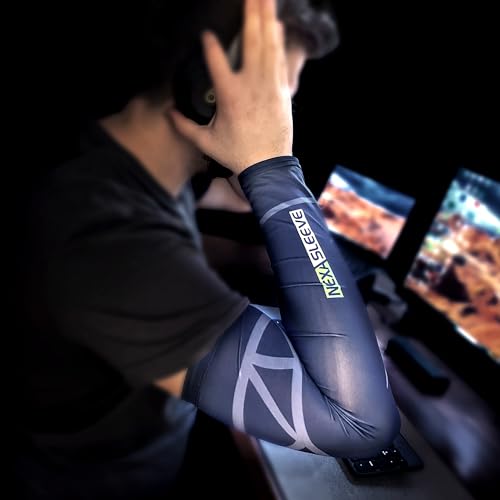 Large Nexa Sleeve Compression Arm Sleeve for Gamers & Athletes - Reduces Friction & Fatigue