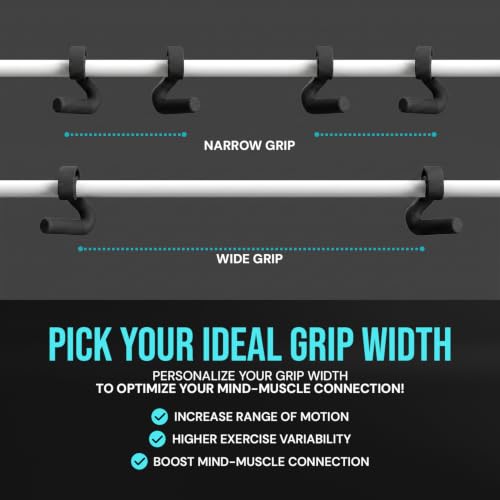 Kensui Swissies Pull Up Handles with 45° Angled Grip for Bars & Cables - Teal, Pair