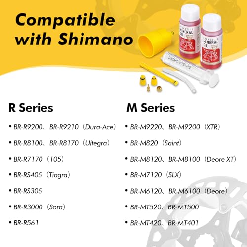 Shimano Hydraulic Brake Bleed Kit with Mineral Oil - 120ml