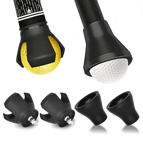 4-Piece Golf Ball Retriever Set - 3-Prong & Suction Cup Grabbers