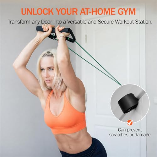 Heavy Duty Resistance Band Door Anchor - 2 Pack for Home Workouts