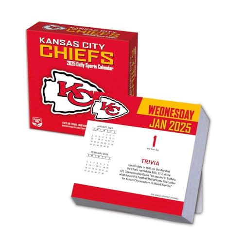 Kansas City Chiefs 2025 Box Calendar - Daily Facts & Trivia