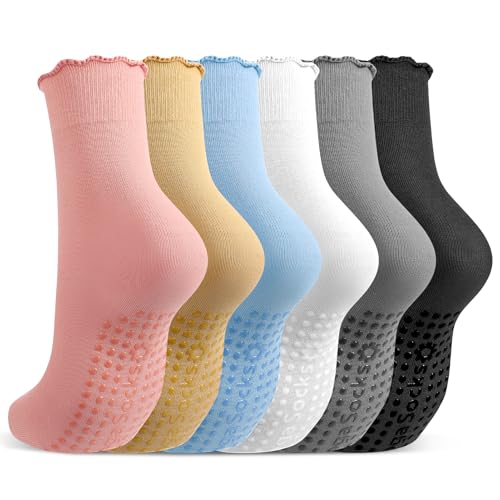 Non-Slip Pilates Grip Socks for Women - 6 Colors Available