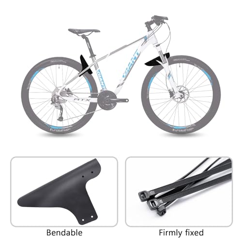Mountain Bike Fenders - 2 PCS Front & Rear Mudguards
