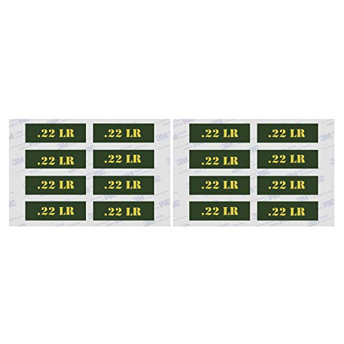 Ammo Can Stickers - 16 Pcs .22 LR Vinyl Skin Decals