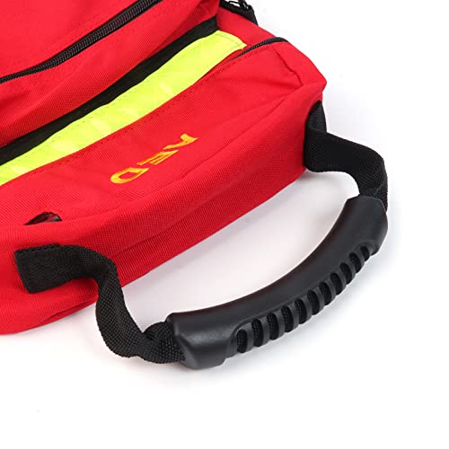 AED First Aid Bag - Empty Medical Rescue Bag for Defibrillator