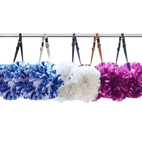 Cheer Pom Poms Carrier - Adjustable Backpack Holder - Black