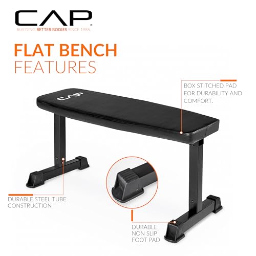 Flat Weight Bench - Color Series - Black