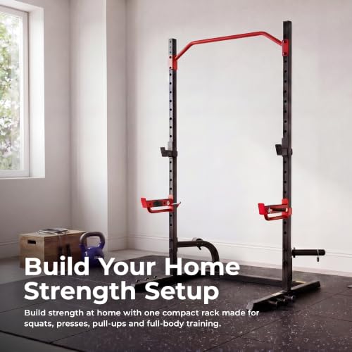 Full-Size Power Rack for Home Strength Training - Heavy-Duty