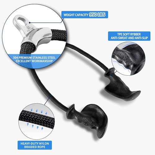 36 Inch Tricep Rope with Ergonomic Handles for Cable Machines