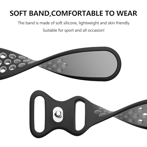 Soft Silicone Sport Watch Band for Garmin Vivoactive 4/Venu 3/Venu 2 & Forerunner 265/255
