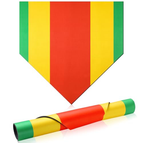 17 Inch Baseball Training Home Plate - Green Yellow Orange