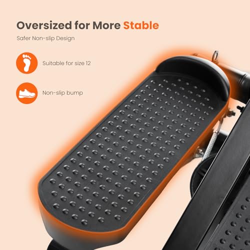 Sweetcrispy Mini Stair Stepper with Resistance Bands, Hydraulic Home