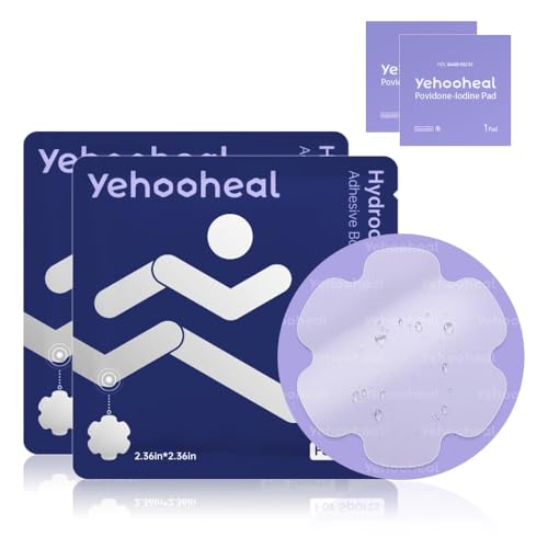Hydrocolloid Bandages - Ultra-Thin Waterproof Wound Dressing, 2.36in x 2.36in
