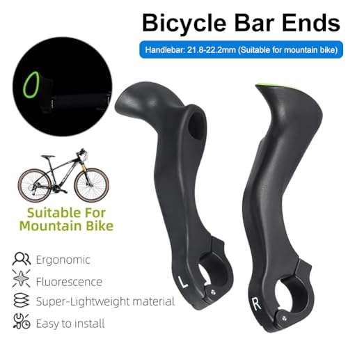 Long Ergonomic Bike Handlebar Ends Extension for Mountain & Road Bikes