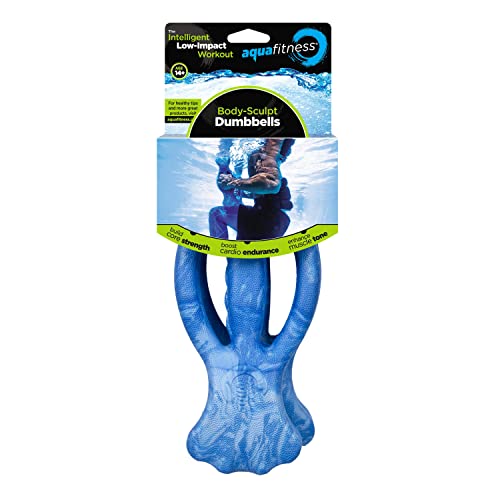 Aqua Water Fitness Body Sculpt Ergo Dumbbells - Light Blue