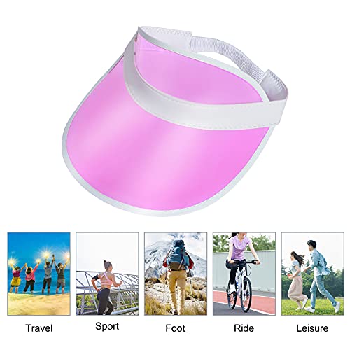 6 Pack UV Protection Sun Visor Hats - Lightweight & Breathable