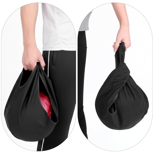 Bowling Ball Polisher Bag with Seesaw Cleaning Motion - Black