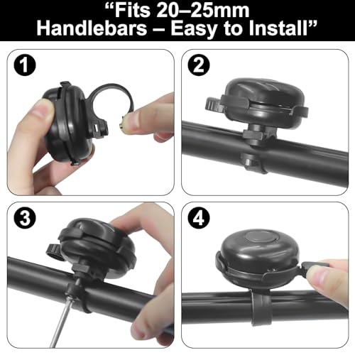 Loud Bicycle Bell for Adult Bikes - Durable Aluminum Alloy
