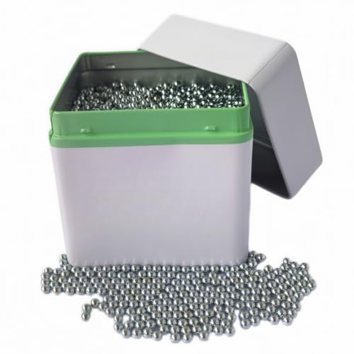 .177 Caliber Steel BBs - 6000 Count Zinc Plated Polished for Target Shooting