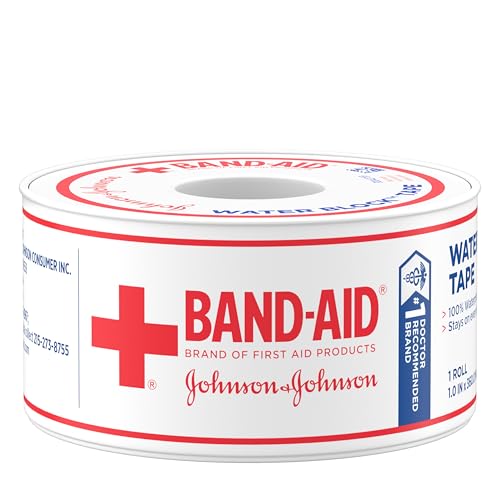 Waterproof First Aid Tape for Bandages - 1 inch x 10 Yards, 1 Roll