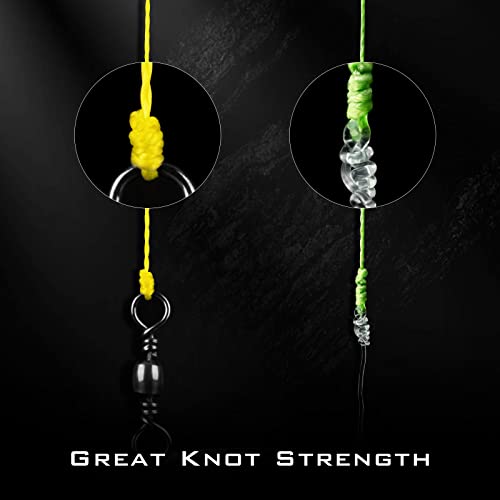 Superpower Braided Fishing Line - 8LB Yellow, 150 Yards