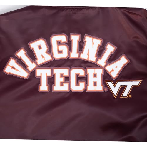 NCAA Men's Classic Chenille Satin Jacket - Virginia Tech Hokies - X-Large