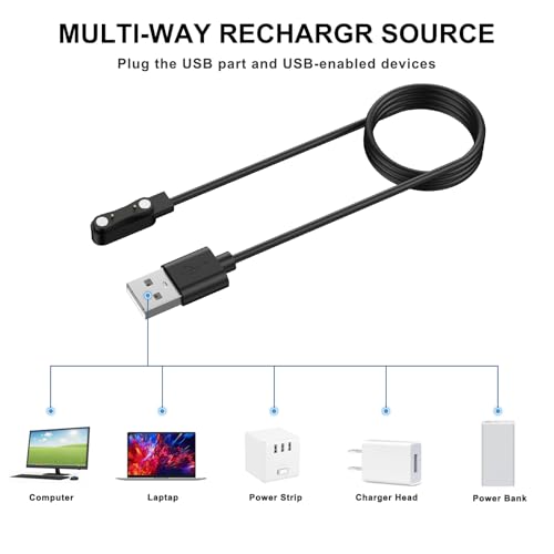 Magnetic Charging Cable for Bark Smart Watch - 3.3FT