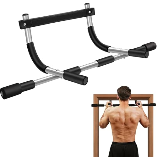Heavy-Duty Doorway Pull Up Bar with Padded Grips for Home Gym