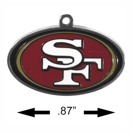 San Francisco 49ers Crystal Dangle Earrings - NFL Jewelry