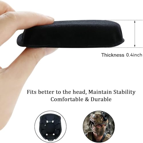 Airsoft Helmet Padding Kit - Replacement Foam Pads with Sticky Circles