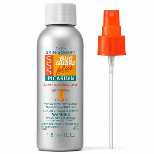 Insect Repellent Spray - 4 oz, DEET-Free, Long-Lasting Formula with Vitamin E & Aloe