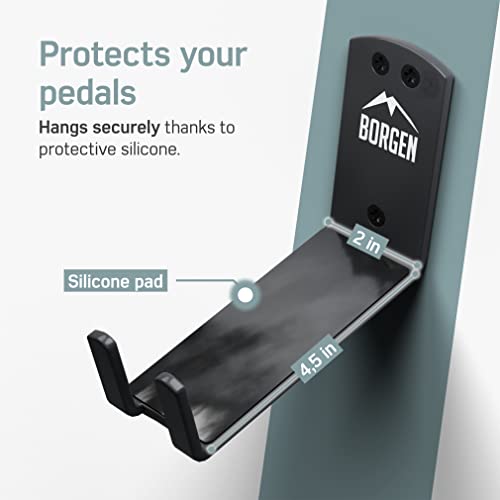 Wall Mount Bike Hook for E-Bike & MTB - Black, Set of 1