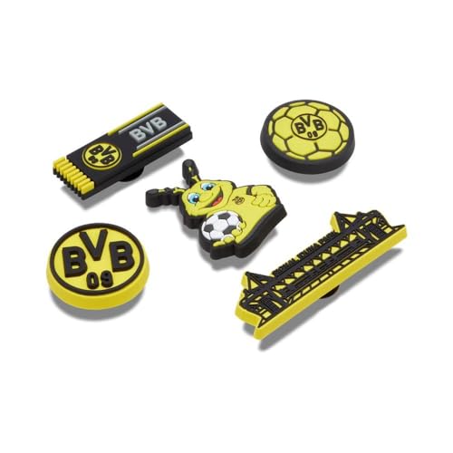 Football Club Shoe Charms - 5 Pack BVB Soccer Decoration