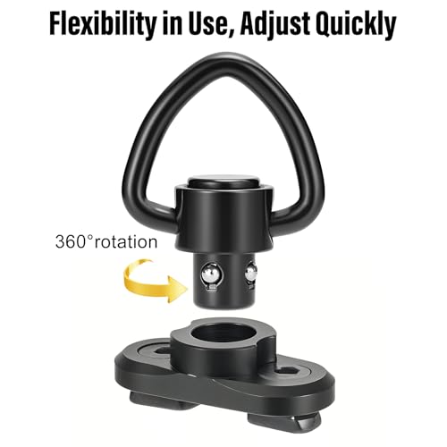 Quick Detach Sling Swivel Attachments - 4 Pcs 1" Heavy Duty