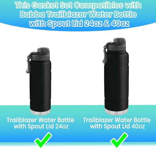 Replacement Gaskets for Bubba Trailblazer Water Bottle - 4 Pack