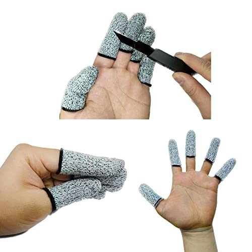 14Pcs Cut-Resistant Finger Cots - Reusable Safety Protectors
