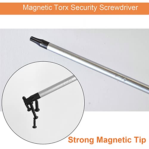 T15 Torx Screwdriver Extra Long, SKZIRI 12inch T15H Long Torx Security Screwdriver Blade Length S2 Steel (T15)