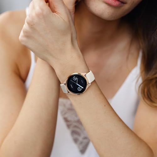 18mm Silicone Watch Band for 41mm Smartwatches - Sand Gray