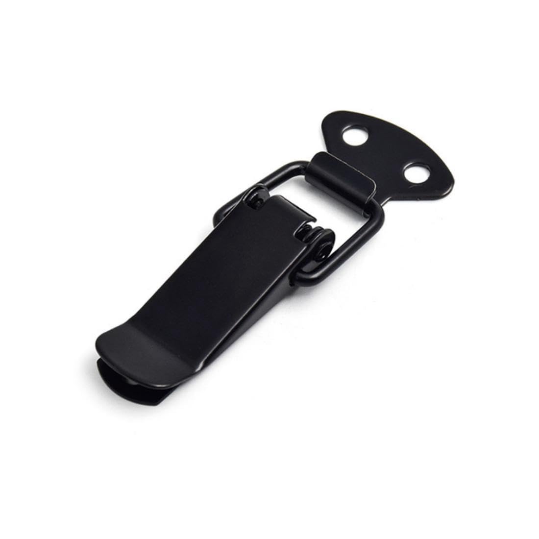 Latch Black Toggle Latch, Steel Spring Loaded Toggle Latch, Black Catch Hasp Clamp Clip Lock with for Cabinet, Wooden Case, Box(8 Pcs)