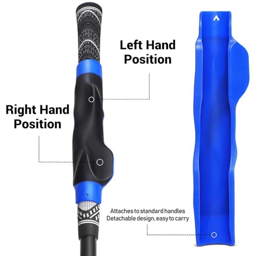 Golf Grip Trainer - Correct Hand Position Swing Aid for Right-Handed - Blue