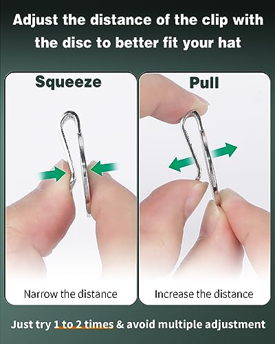 Magnetic Golf Hat Clip Marker Set - Silver - 3 Pack