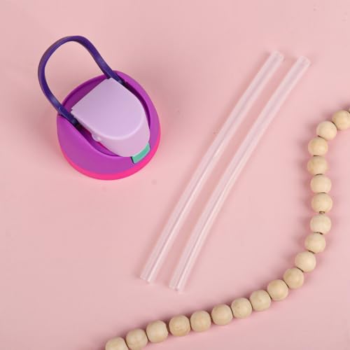 Leakproof Replacement Lid for Owala Freesip Water Bottles - BPA-Free, One-Button Design (Pinkish Purple)