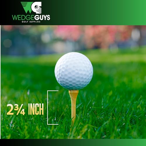 Bamboo Golf Tees 2-3/4" - Eco-Friendly & Durable - 100 Pcs